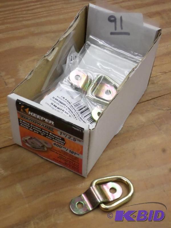 Box Of New 400# D-Ring Anchors...