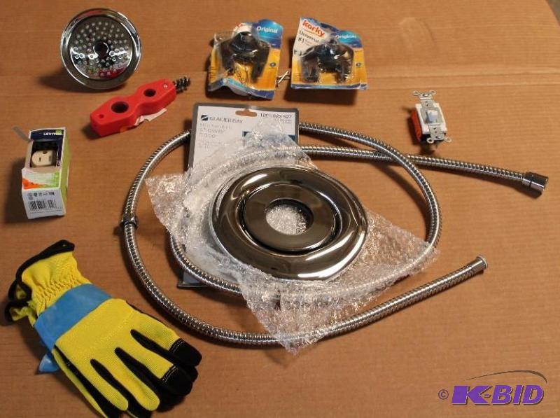 9 Item Lot A Variety of Plumbing Hardware