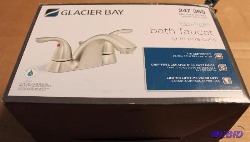 Glacier Bay Brushed Nickel Finish Bath Faucet, damaged, Customer