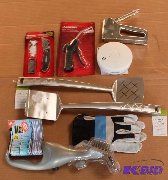 8 Item Lot Staple Gun, Grilling Tools and More