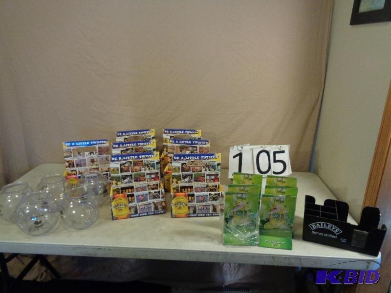 lot 105 image: 7 Cardboard Twisted Tea Condiment Holders, 6 ...