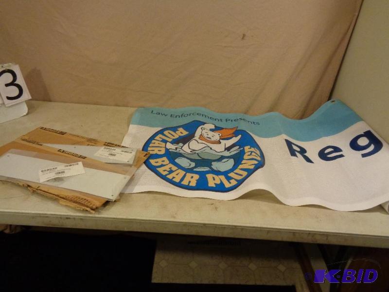 lot 143 image: Polar Plunge Registration Banner and 2 New 4&...