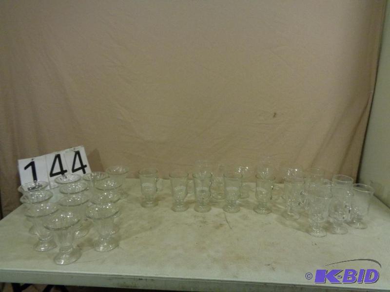 lot 144 image: Baileys Glasses, Sundae Glasses, and More. Al...