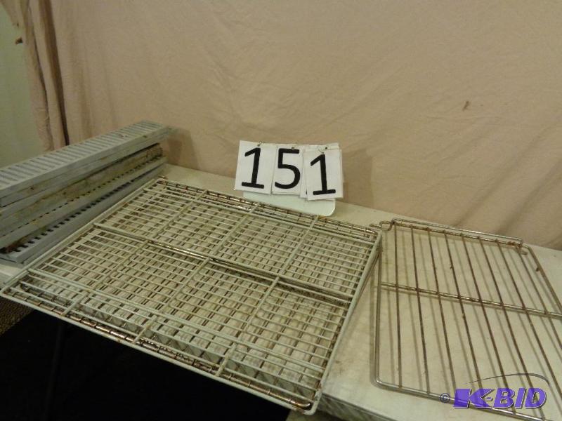 lot 151 image: Kitchen Floor Grates and Assorted Metal Oven ...