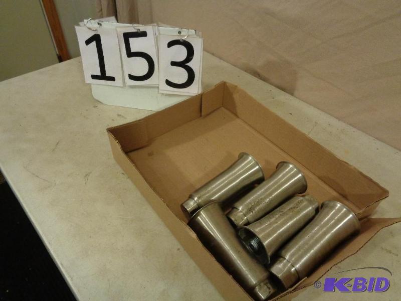 lot 153 image: 5 SS Restaurant Equipment  Stand Legs. Aprox...