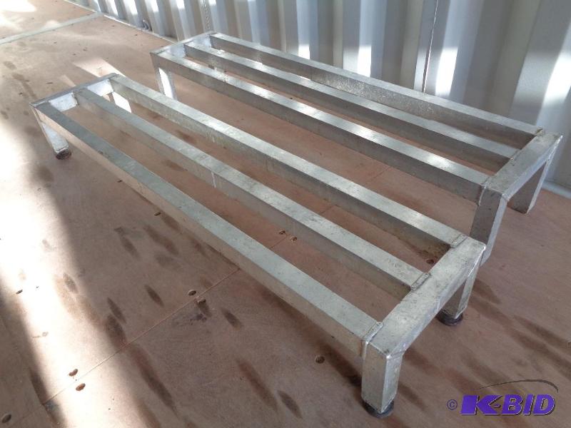lot 45 image: Qty 2 Aluminum Dunnage Racks