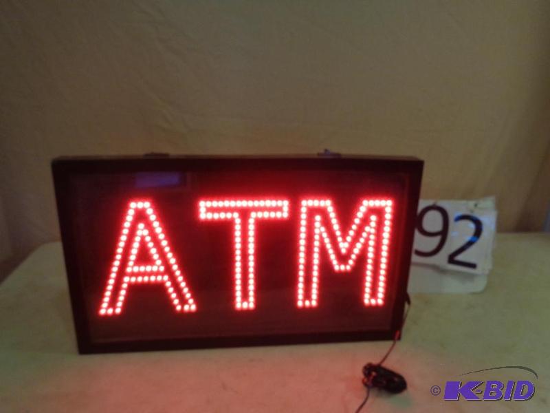 lot 92 image: ATM LED Sign. &nbspMeasures approximately 22...