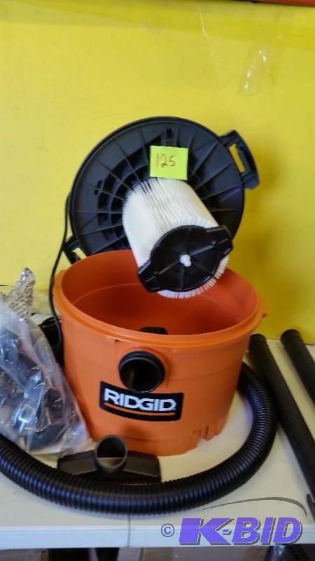 lot 125 image: Ridgid WetDry Vac