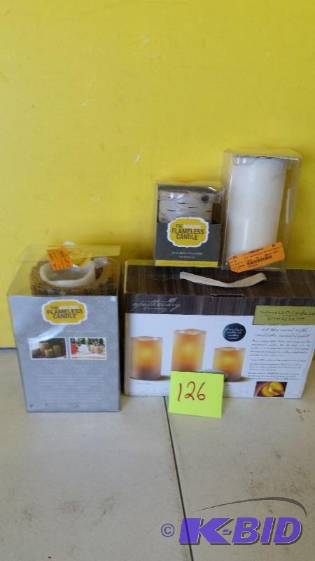 lot 126 image: Lot Of LED Candles
