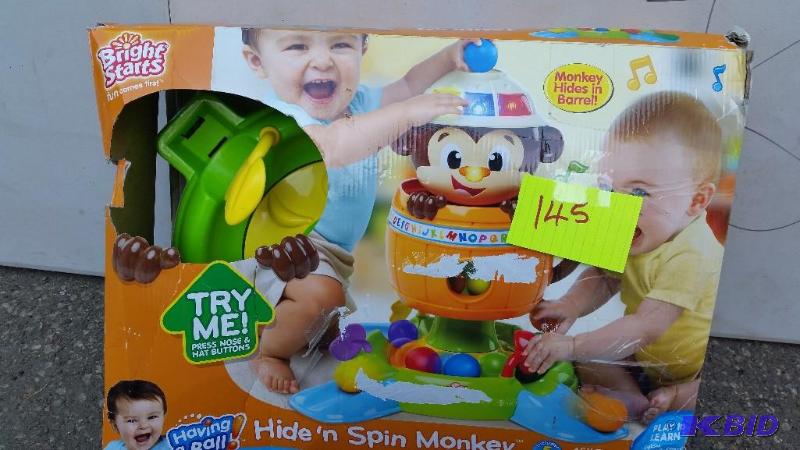lot 145 image: Hide n Spin Monkey