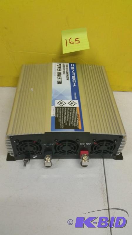 lot 165 image: Cen-tech 2000 watt power inverter