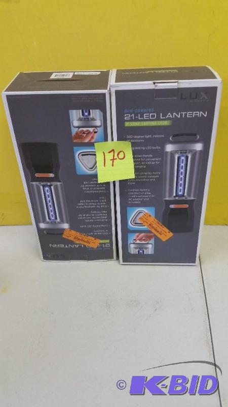 lot 170 image: 2 LED Lanterns