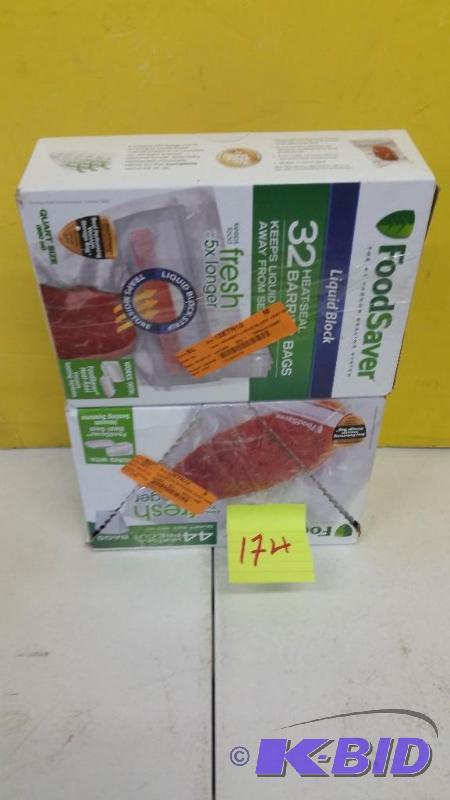 lot 174 image: Foodsaver Bags