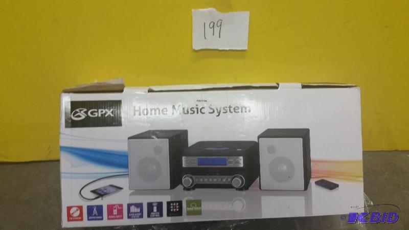 lot 199 image: GPX Home Music System