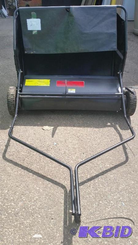lot 204 image: Brinly Hardy Tow-Behind Lawn Sweeper