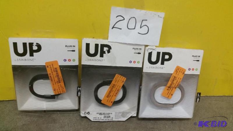 lot 205 image: Lot of 3 UP Jawbone