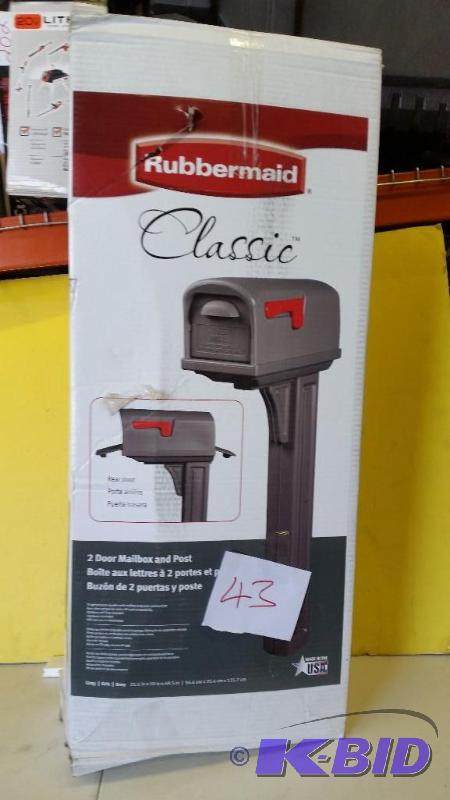 lot 43 image: Rubbermaid Mailbox
