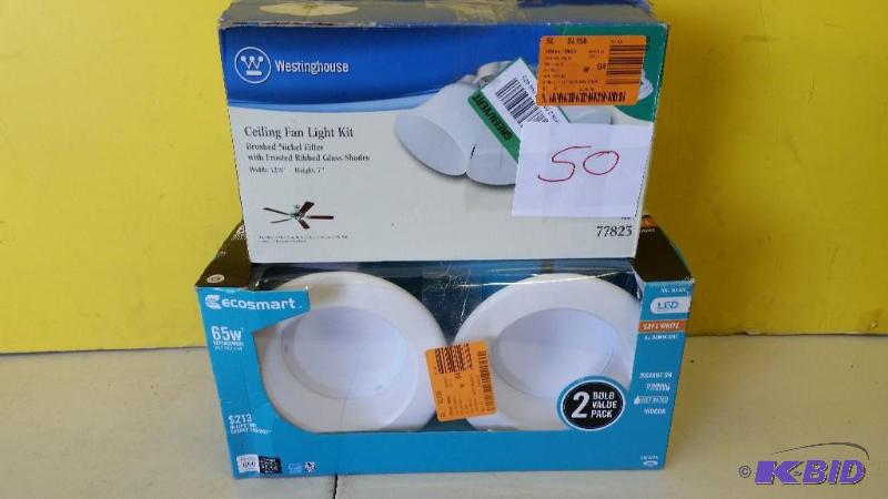 lot 50 image: Lot of 2 Light items