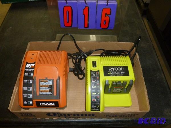 Rigid lithium ion cordless drill charger and ...