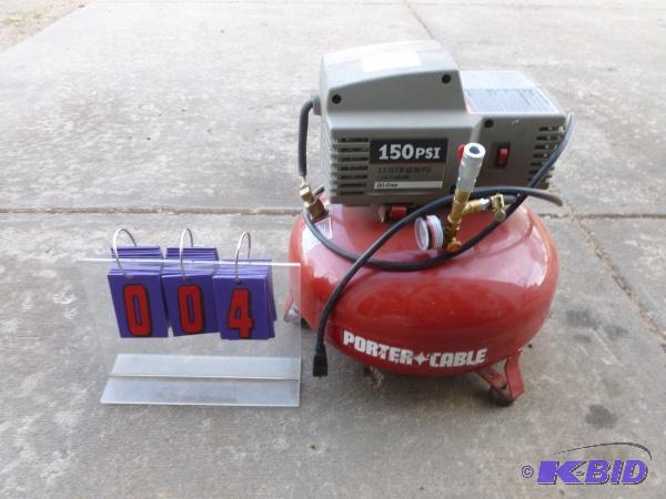 Porter Cable pancake compressor. 150 max psi....