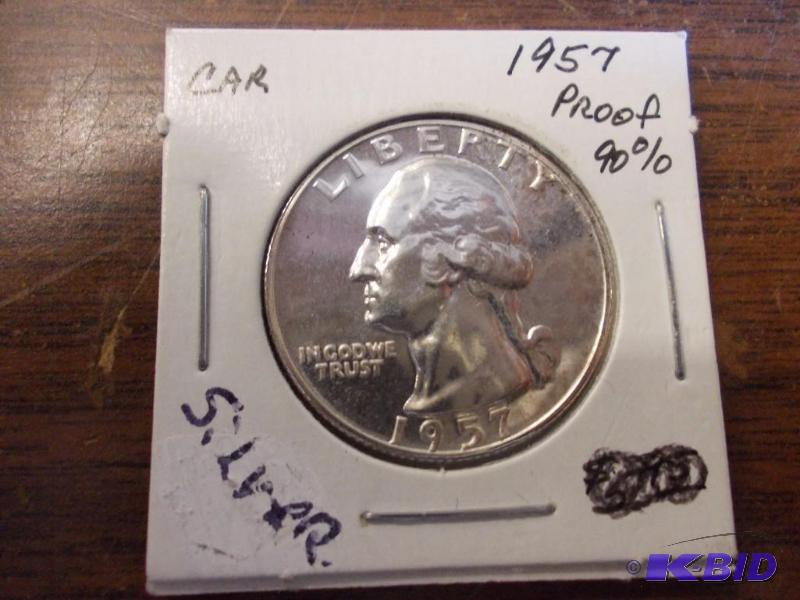 1957 Washington Quarter Proof (90% silver)...
