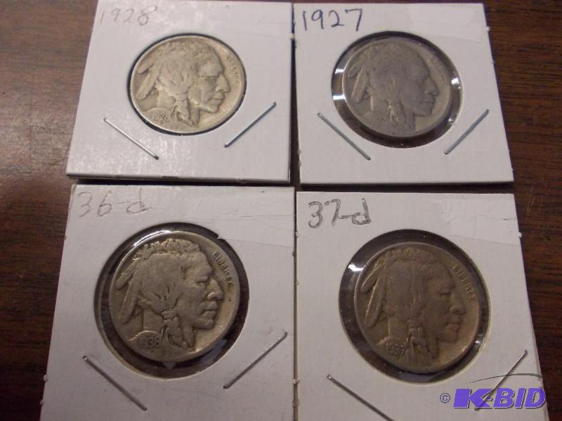 4-Buffalo Nickels All Strong Dates...