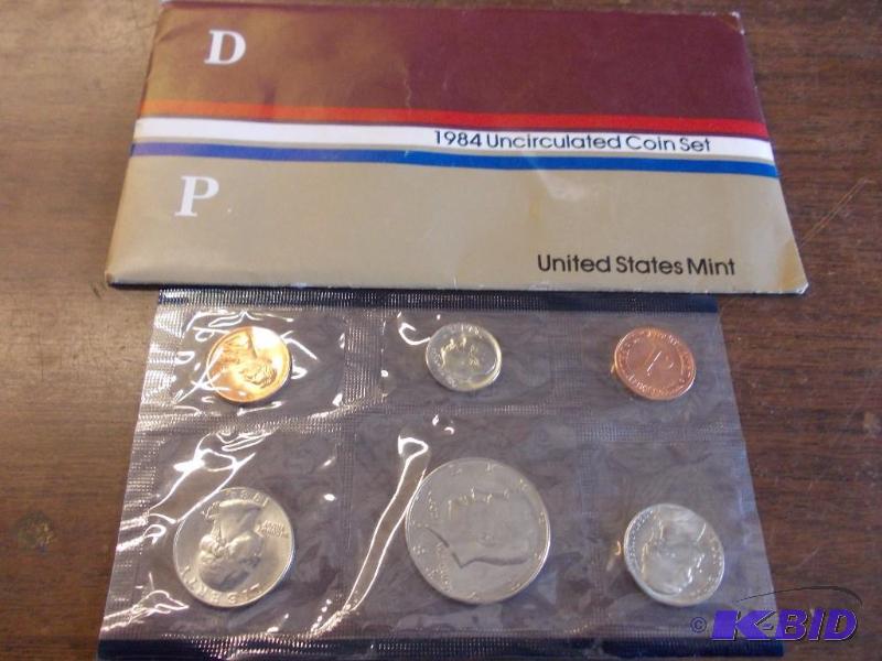 1984 US Unc Coin Set Denver Only...