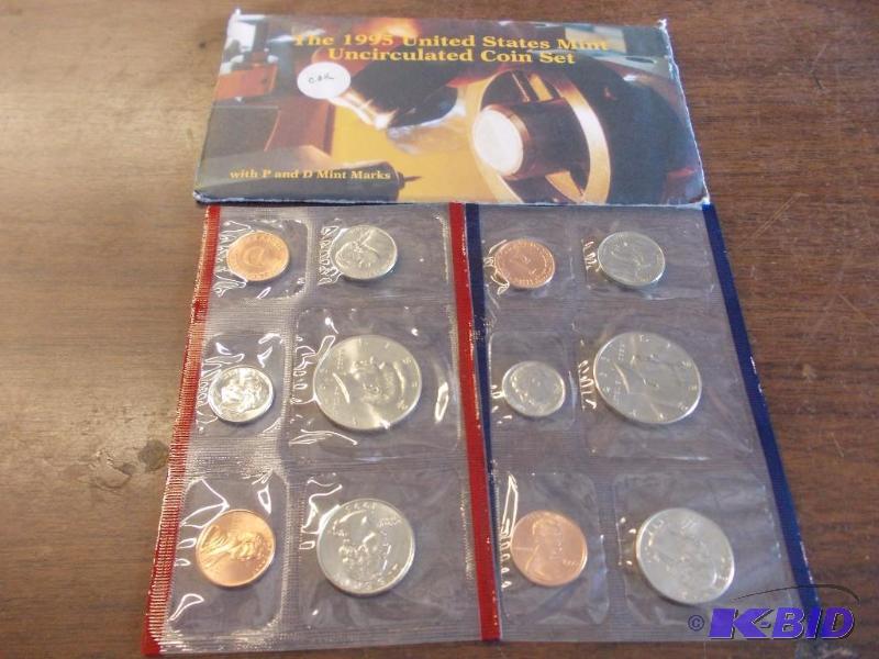 1995 US Mint Unc Coin Set P&ampD...