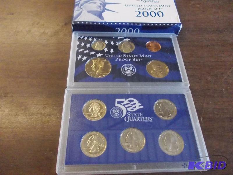 2000 US Mint Proof Set With State Quarters...