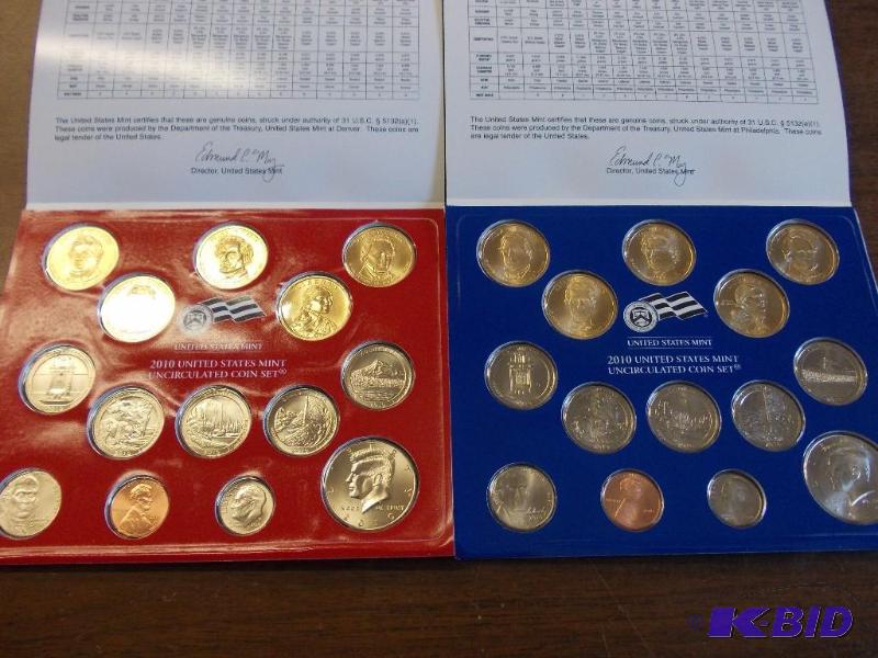 2010 US Mint Unc Coin Set With State Quarters...