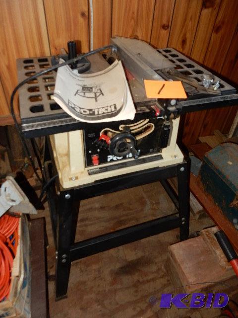 lot 1 image: PRO TECH 10 in Table Saw