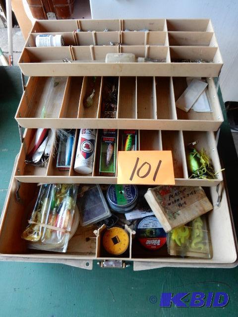 lot 101 image: Fishing Tackle Boxes as pictured.. Contents included