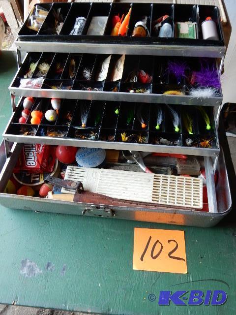 lot 102 image: Fishing Tackle Boxes as pictured.. Contents included