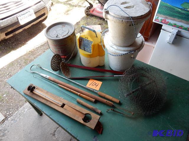 lot 104 image: Misc. Fishing Items as pictured
