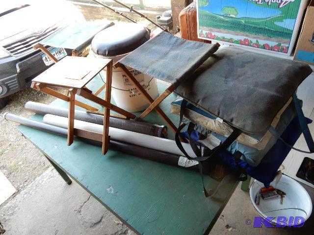 lot 107 image: Misc. Outdoor and Fishing accessories