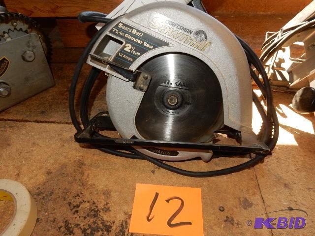 lot 12 image: Sears 7 14 in Circular Saw