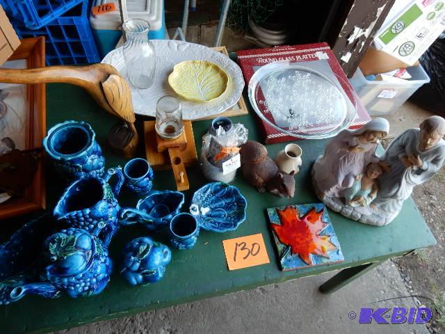 lot 130 image: Misc. Glassware