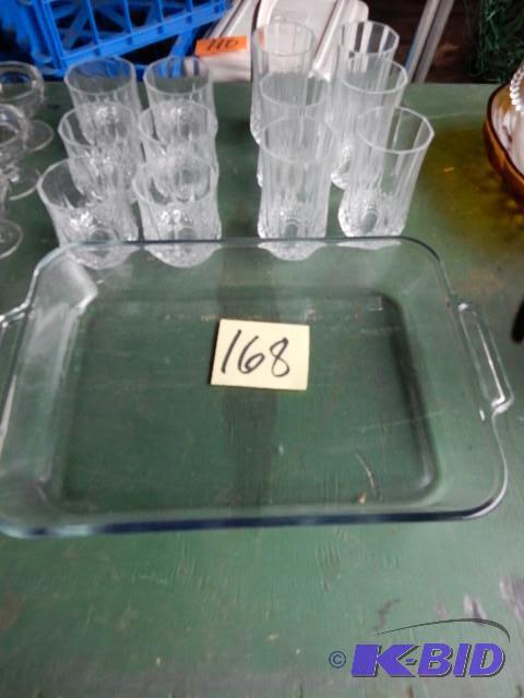 lot 168 image: 12 crystal drink glasses