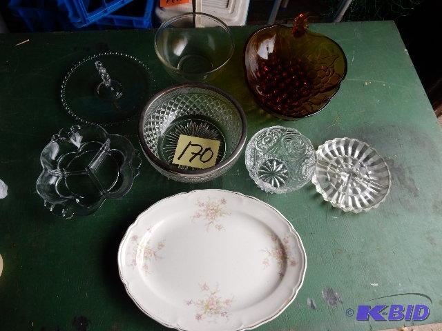 lot 170 image: Misc. Serving Dishesplates