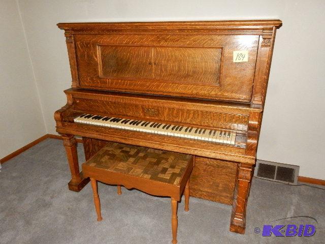 lot 184 image: BEAUTIFUL STARK PIANO Company Upright Piano