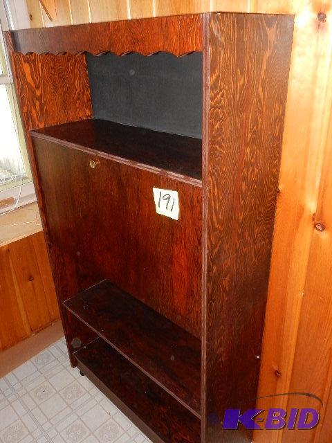 lot 191 image: Secretary type desk, Cabinet