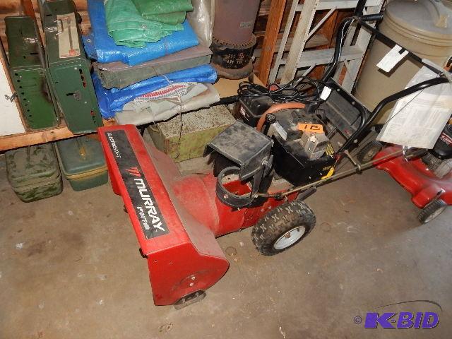 lot 1B image: Murray 8HP, 24 in Path Snow Blower