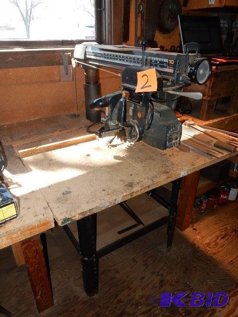 lot 2 image: Sears Craftsman Radial Arm Saw