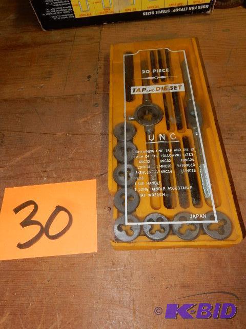 lot 30 image: 20 piece tap and die set