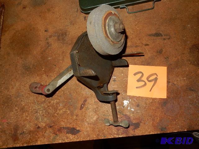 lot 39 image: Clamp on Hand grinder