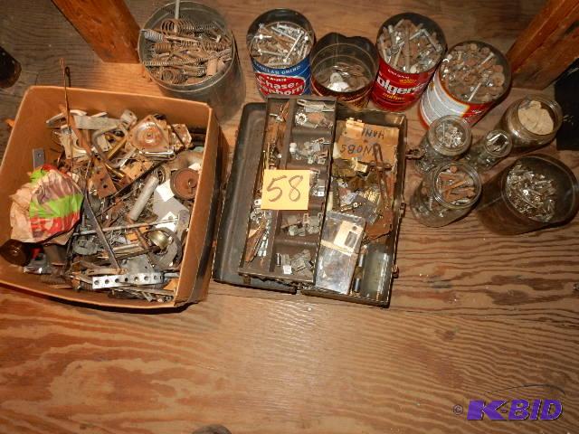 lot 58 image: Misc nuts, bolts and a box of WHAT