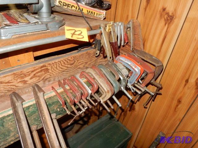 lot 73 image: C clamps and Clamps