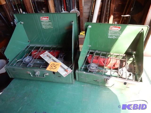 lot 85 image: 2 coleman White Gas Cook Stoves