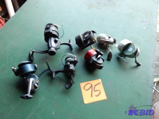 lot 95 image: lot of fishing reels