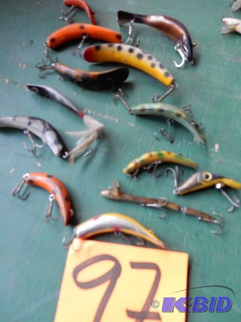 lot 97 image: Fishing Lures as pictured